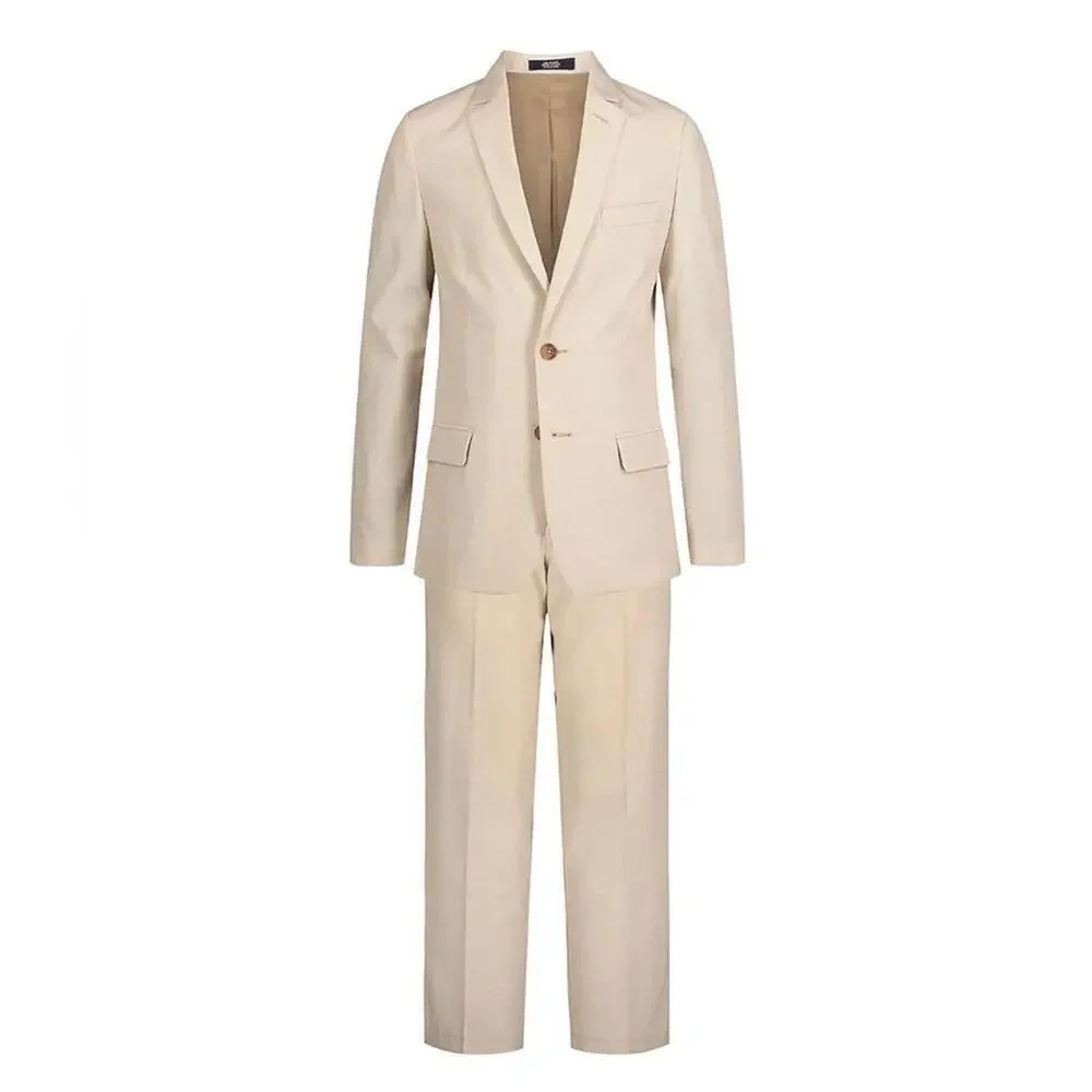 Nautica Big Boys 2-piece Micro-Texture Suit Khaki Sports Suit and Pants 20R